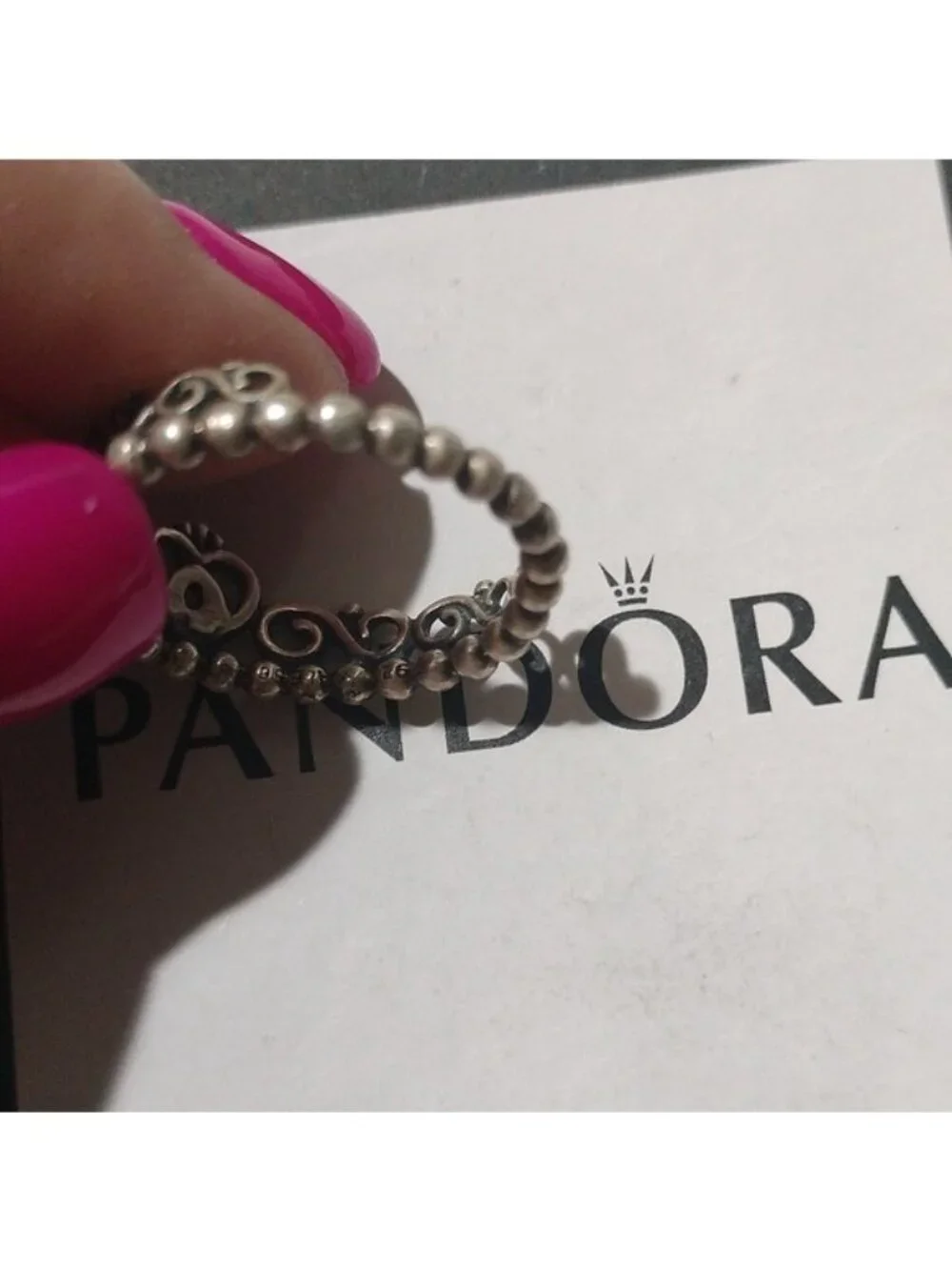 Pandora Sterling Silver My Princess Tiara Crown Ring, 190880cz, Size 56